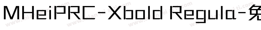 MHeiPRC-Xbold Regula字体转换